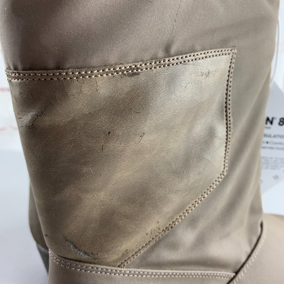 Trotters Chatham Zipper Front Rain Boots Dark Taupe 7 W Vintage - Picture 6 of 12